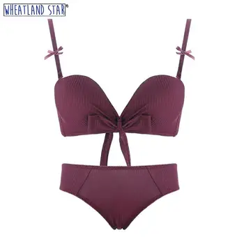 Seamless Women Lingerie Sets Wire Free Push Up Bra & Brief Sets Convertible Straps Wheatland Star Underwear Sets Intimates
Seamless Women Lingerie Sets Wire Free Push Up Bra & Brief Sets Convertible Straps Wheatland Star Underwear Sets Intimates
