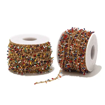 Top Quality Fashion Gold tone Stainless Steel Clips Enamel Dripping Chain Soldered Handmade Findings for DIY Jewelry Making
Top Quality Fashion Gold tone Stainless Steel Clips Enamel Dripping Chain Soldered Handmade Findings for DIY Jewelry Making