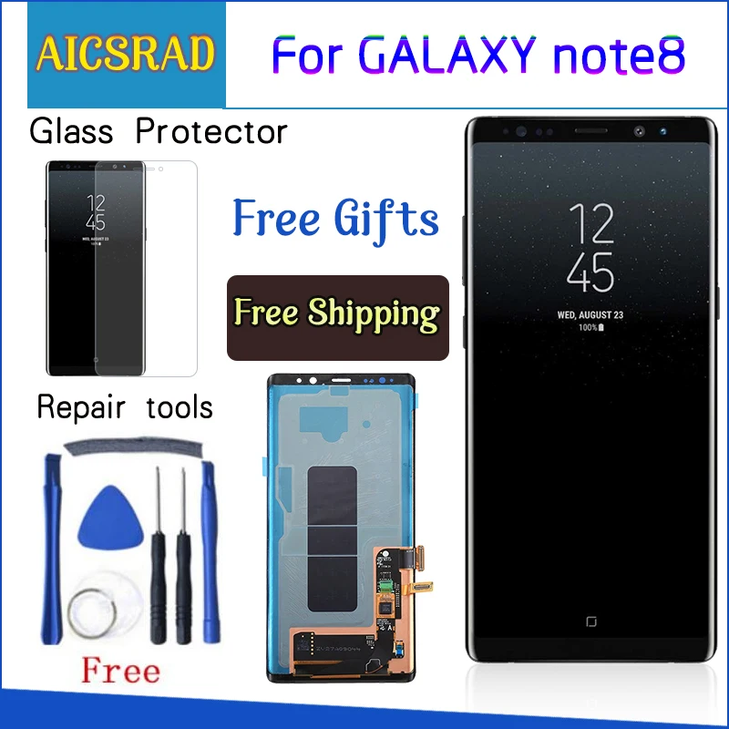 New 6.3" AMOLED LCD Display For SAMSUNG Galaxy NOTE8 LCD N9500 N9500F LCD Display Touch Screen Replacement Parts+Frame
New 6.3" AMOLED LCD Display For SAMSUNG Galaxy NOTE8 LCD N9500 N9500F LCD Display Touch Screen Replacement Parts+Frame