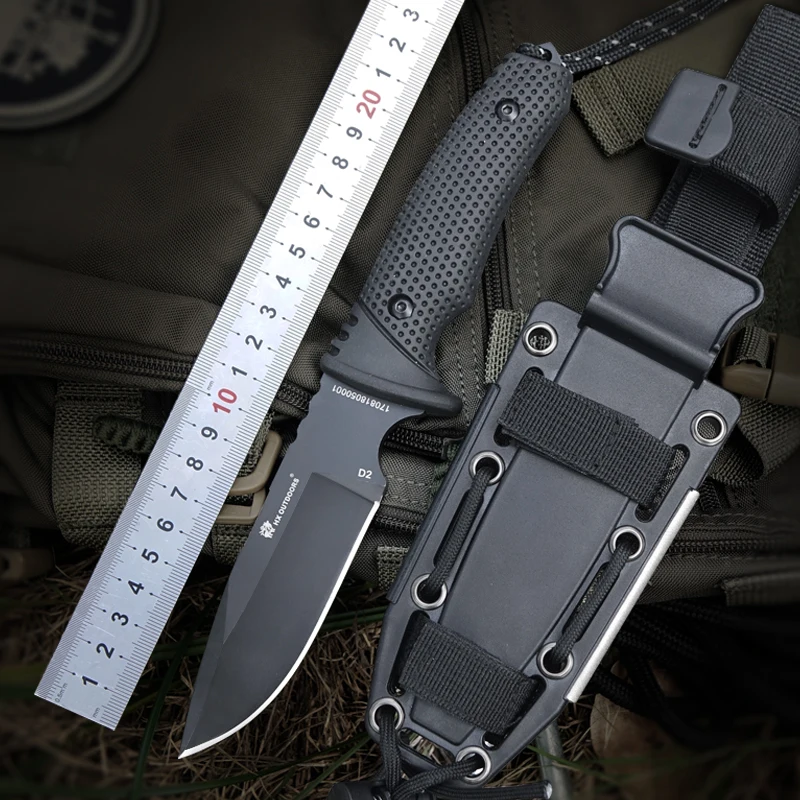 HX OUTDOORS 58-60 HRC D2 Blade Advanced Rubber Handle Hunting Fixed Knife Outdoor CampingTtactical Utility Knives Survival
HX OUTDOORS 58-60 HRC D2 Blade Advanced Rubber Handle Hunting Fixed Knife Outdoor CampingTtactical Utility Knives Survival
