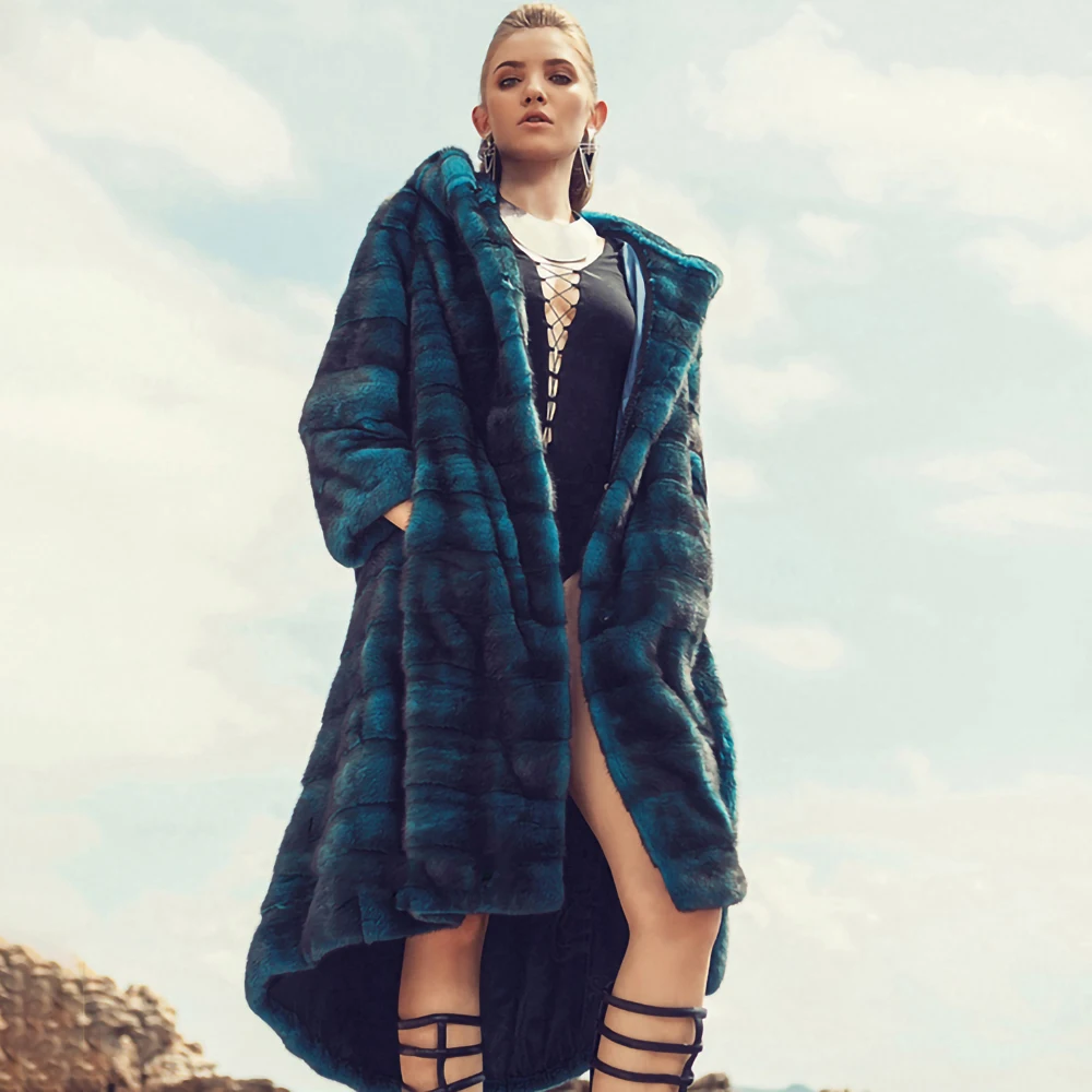 TOPFUR Natural Real Mink Fur Long Coat With Fur Hood Luxury Real Mink Fur Jackets High Street Customize Warm Female Overcoats
TOPFUR Natural Real Mink Fur Long Coat With Fur Hood Luxury Real Mink Fur Jackets High Street Customize Warm Female Overcoats