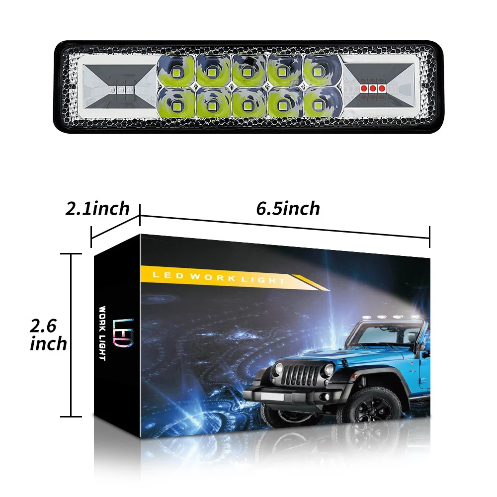 1PC 12-24V 48W LED Work Driving Fog Light Bar Off-Road Vehicle ATV Motorcycle High Brightness Shockproof Car Lights
1PC 12-24V 48W LED Work Driving Fog Light Bar Off-Road Vehicle ATV Motorcycle High Brightness Shockproof Car Lights