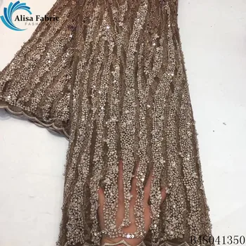 Alisa african beaded lace fabric high quality embroidered with sequins 5 yards/piece french net laces fabrics for garment sewing
Alisa african beaded lace fabric high quality embroidered with sequins 5 yards/piece french net laces fabrics for garment sewing