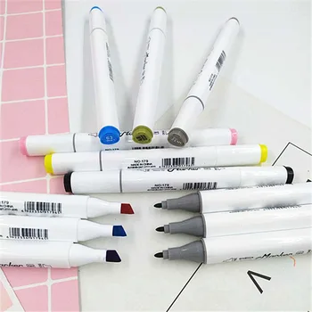 Art Marker Double Pointer Brush Fine Line Pen Alcohol Watercolor Pen Painting Coloring Comic Calligraphy Felt Tip Pen Set
Art Marker Double Pointer Brush Fine Line Pen Alcohol Watercolor Pen Painting Coloring Comic Calligraphy Felt Tip Pen Set