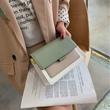 Contrast color Leather Crossbody Bags For Women 2020 Travel Handbag Simple Shoulder Messenger Ladies Cross Body Bag 
Contrast color Leather Crossbody Bags For Women 2020 Travel Handbag Simple Shoulder Messenger Ladies Cross Body Bag