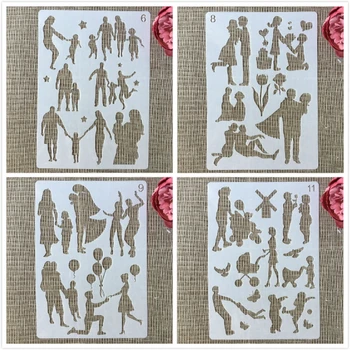 4Pcs A4 29cm Family Lover Children Parent DIY Layering Stencils Painting Scrapbook Coloring Embossing Album Decorative Template
4Pcs A4 29cm Family Lover Children Parent DIY Layering Stencils Painting Scrapbook Coloring Embossing Album Decorative Template