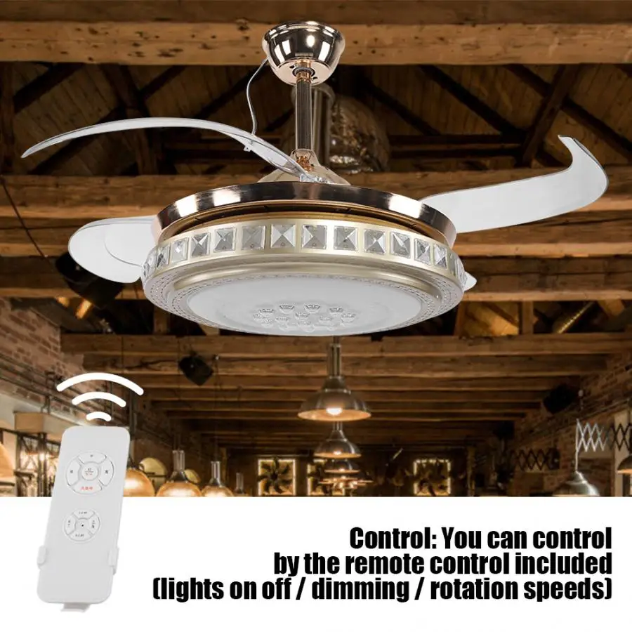 42 Inch 36W LED Ceiling Fan With 3-Color Changing Lights 4 Blades Ceiling Fan With Remote Control For Indoor Decoration
42 Inch 36W LED Ceiling Fan With 3-Color Changing Lights 4 Blades Ceiling Fan With Remote Control For Indoor Decoration