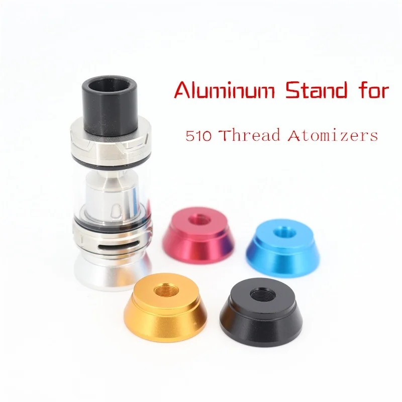 

YUHETEC 5pcs MINI Aluminum Stand for 510 Thread Atomizers(25mm diameter )