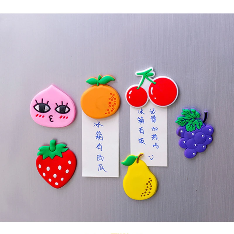 Multi-color Mini Stereo Cartoon Fruit Magnetic Buckle Refrigerator Stickers Creative Cute Message Board Silicone Decoration
Multi-color Mini Stereo Cartoon Fruit Magnetic Buckle Refrigerator Stickers Creative Cute Message Board Silicone Decoration