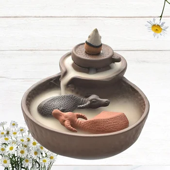 1pc Incense Burner Backflow Retro Cattle Incense Holder Desktop Adornment for Tea House
1pc Incense Burner Backflow Retro Cattle Incense Holder Desktop Adornment for Tea House