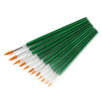 12pcs Paint Brushes Art Set for Acrylic/Oil/Watercolor Painting Round Pointed Tip Nylon Wool Green Bar
12pcs Paint Brushes Art Set for Acrylic/Oil/Watercolor Painting Round Pointed Tip Nylon Wool Green Bar