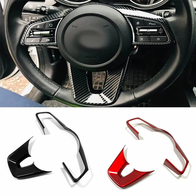 For Kia Cerato K3 Seltos 2019 2020 2021 ABS Carbon/Red Car Steering Wheel Switch Button Cover Trim Protector Sticker Accessories
For Kia Cerato K3 Seltos 2019 2020 2021 ABS Carbon/Red Car Steering Wheel Switch Button Cover Trim Protector Sticker Accessories
