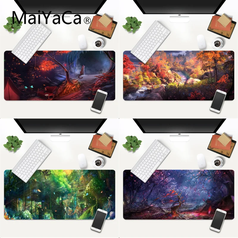 Fantasty Landscape Tree Mouse Pad Locking Edge Non-slip Mouse Pad Anime Large Deak Mat 700x300mm for Gamer Free Shipping
Fantasty Landscape Tree Mouse Pad Locking Edge Non-slip Mouse Pad Anime Large Deak Mat 700x300mm for Gamer Free Shipping
