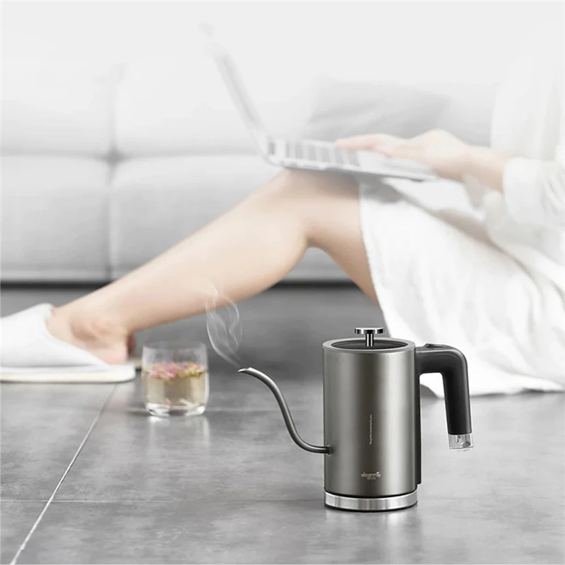 Deerma SC006 0.6L Electric Kettle 8mm Hand Pot Spout Coffee Health Bottle Slender Spout Matte Texture Gray Body
Deerma SC006 0.6L Electric Kettle 8mm Hand Pot Spout Coffee Health Bottle Slender Spout Matte Texture Gray Body