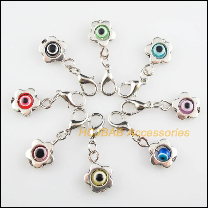 16 New Star Flowers 11mm Charms Mixed Eye Resin Tibetan Silver Plated Retro With Lobster Claw Clasps
16 New Star Flowers 11mm Charms Mixed Eye Resin Tibetan Silver Plated Retro With Lobster Claw Clasps