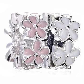 Authentic 925 Sterling Silver Bead Charm White Enamel Darling Daisies Spacer Beads Fit Pandora Bracelet Bangle DIY Jewelry
Authentic 925 Sterling Silver Bead Charm White Enamel Darling Daisies Spacer Beads Fit Pandora Bracelet Bangle DIY Jewelry