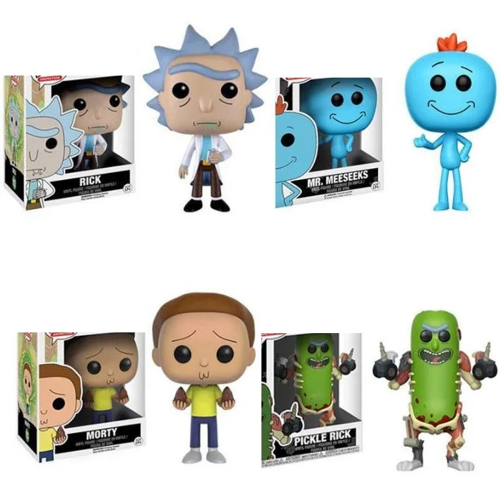 Funko Rick 112 # Mr. MEESEEKS 174 and Morty 113 виниловые куклы фигурки коллекционные модели игрушки