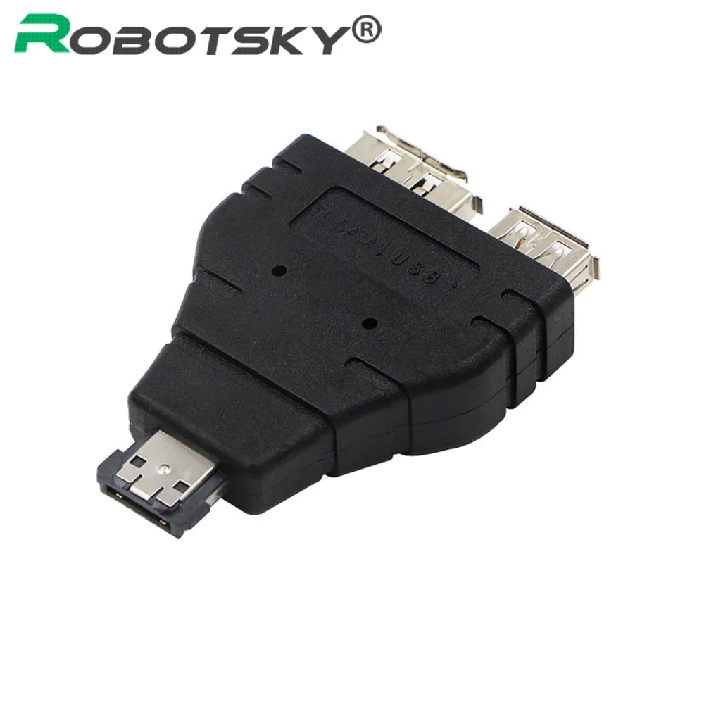 Power ESATA To Esata USB Combo Splitter Converter Adapter Connector Hard Disk Cable Dual Port Converters Universal
Power ESATA To Esata USB Combo Splitter Converter Adapter Connector Hard Disk Cable Dual Port Converters Universal