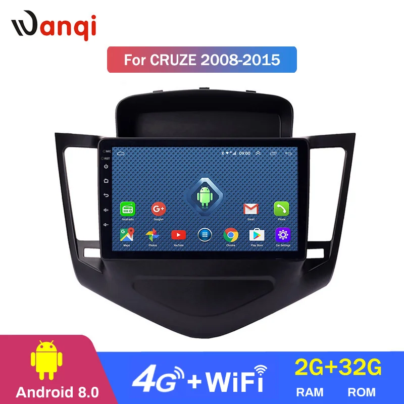 wanqi Android 8.0 2+32G 9 Inch 3G 4G WIFI Car Dvd Gps Player For Chevrolet Cruze 2008-2015 Car GPS Navigation support SWC RDS
wanqi Android 8.0 2+32G 9 Inch 3G 4G WIFI Car Dvd Gps Player For Chevrolet Cruze 2008-2015 Car GPS Navigation support SWC RDS