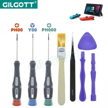 

GILGOTT 8PCS in 1 Screwdrivers Tools Set for Nintendo Switch Lite Pro GBM GBA SP DS DSL DSi NEW 2DS 3DS XL LL WII