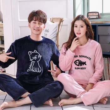 Couple Pajamas Set Long Sleeve Sleepwear Autumn Winter Warm Cotton Women & Men Pyjamas Lounge Pijama Lover Night Suit Casual
Couple Pajamas Set Long Sleeve Sleepwear Autumn Winter Warm Cotton Women & Men Pyjamas Lounge Pijama Lover Night Suit Casual