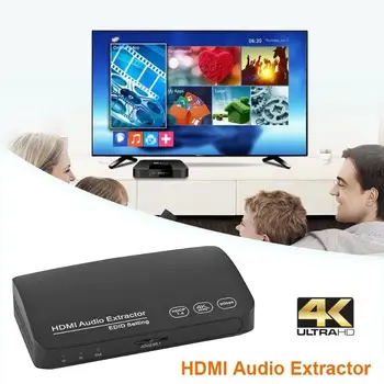 HDMI to HDMI Switch Box 4K Audio Extractor Converter Audio Splitter Audio Separator Switcher Adapter Home Theater System New
HDMI to HDMI Switch Box 4K Audio Extractor Converter Audio Splitter Audio Separator Switcher Adapter Home Theater System New