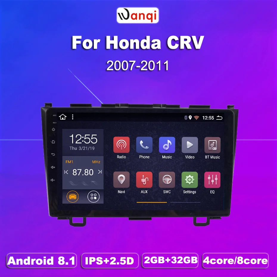 2G ram 32G rom 9 дюймов Android 8 1 стерео Мультимедийный плеер для Honda CRV 2007-201 Автомобильный