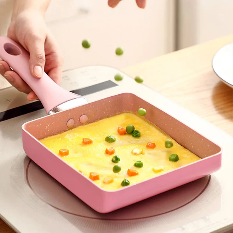 Square Omelette Pot Frying Pan Japanese-style Hot Pot Mini Flat Non-stick Induction Cooker 2019NEW Multifunctional Pink&Black
Square Omelette Pot Frying Pan Japanese-style Hot Pot Mini Flat Non-stick Induction Cooker 2019NEW Multifunctional Pink&Black