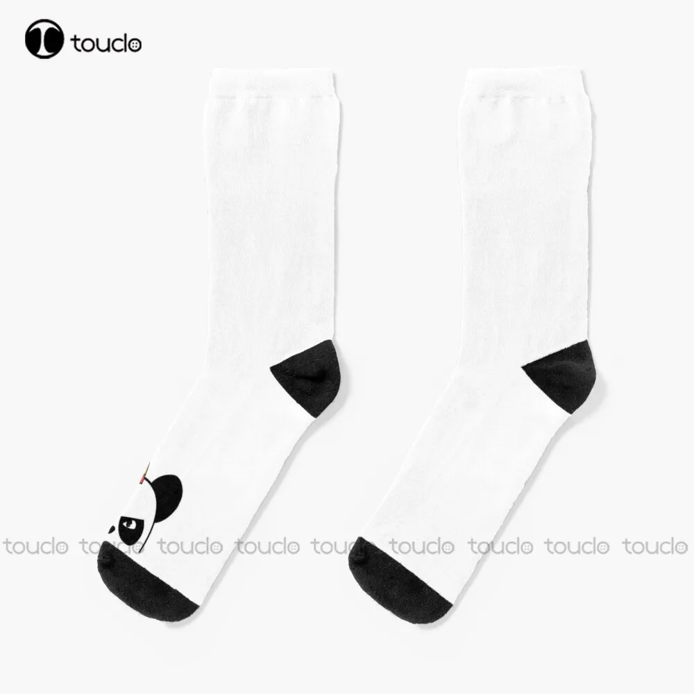 

Panda Unicorn Disguised Funny Summer Party Socks Boys Football Socks Personalized Custom Unisex Adult Teen Youth Socks Gift