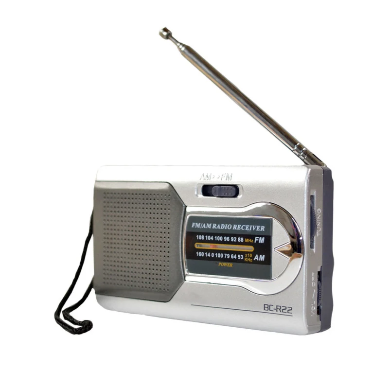 Фото Portable Radio Telescopic Antenna Speaker Mini Outdoor Dual Band AM FM Music Player Stereo | Электроника