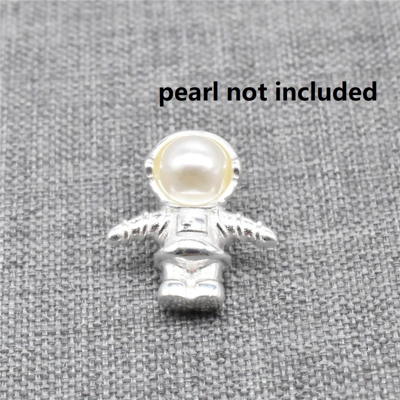 925 Sterling Silver Astronaut Charm Spacemen Bezel Setting for Pearl Jewelry Making
925 Sterling Silver Astronaut Charm Spacemen Bezel Setting for Pearl Jewelry Making