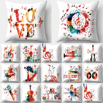 Musical Instrument Pattern Decorative Cushions Pillowcase Polyester Cushion Cover Throw Pillow Sofa Decoration Pillowcover 40948
Musical Instrument Pattern Decorative Cushions Pillowcase Polyester Cushion Cover Throw Pillow Sofa Decoration Pillowcover 40948