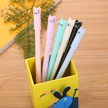 5 Colors Cute Kawaii Black Ink Cat Gel Pen Cartoon Plastic Gel Pens for Writing Office School Supplies Stationery 2019 NEW
5 Colors Cute Kawaii Black Ink Cat Gel Pen Cartoon Plastic Gel Pens for Writing Office School Supplies Stationery 2019 NEW