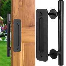 12 Inch Sliding Barn Door Handle Pull And Flush Gate Hardware Kit Set BWood Door Handle Interior Door Furniture Handle Hardware
12 Inch Sliding Barn Door Handle Pull And Flush Gate Hardware Kit Set BWood Door Handle Interior Door Furniture Handle Hardware