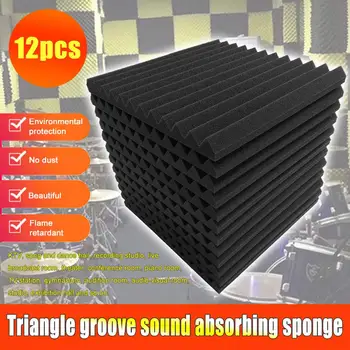 12pcs High Density ESD Anti Static Pin Insertion Foam Soundproofing foam tiles KTV Recording Studio Sound-absorbing Sponge
12pcs High Density ESD Anti Static Pin Insertion Foam Soundproofing foam tiles KTV Recording Studio Sound-absorbing Sponge