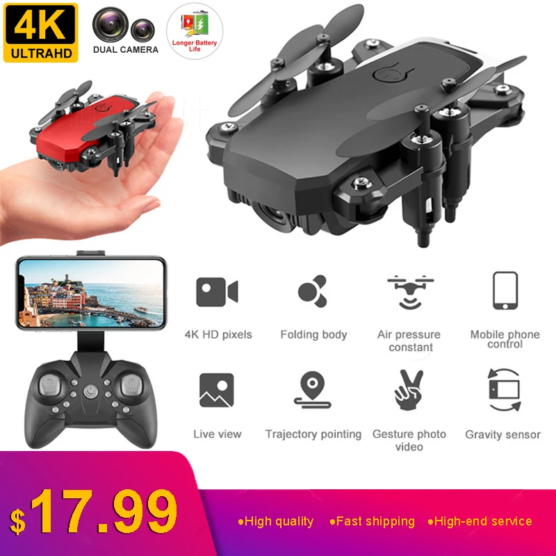 RC Drone LF606 4K 1080P HD Camera WiFi Fpv One-Key Return Foldable RC Helicopter Quadcopter Kid's Toys New Christmas Gift LF606
RC Drone LF606 4K 1080P HD Camera WiFi Fpv One-Key Return Foldable RC Helicopter Quadcopter Kid's Toys New Christmas Gift LF606
