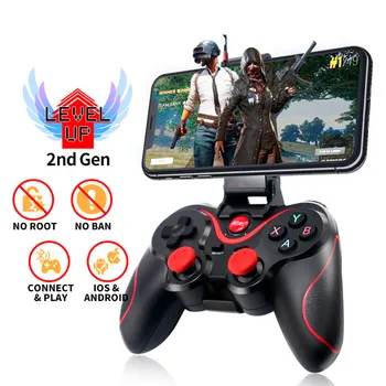 T3 Wireless Joystick Gamepad Game Pubg Controller Bluetooth BT3.0 Joystick For Mobile Phone IOS Tablet TV Box Holder For PC
T3 Wireless Joystick Gamepad Game Pubg Controller Bluetooth BT3.0 Joystick For Mobile Phone IOS Tablet TV Box Holder For PC