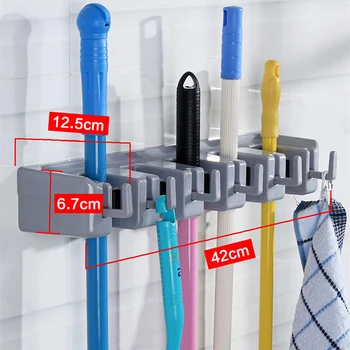 Mop Broom Holder Wall Mount, Broom Hanger Heavy Duty, Cleaning Tool Organizer Rack for Bathroom Kitchen Garage Laundry
Mop Broom Holder Wall Mount, Broom Hanger Heavy Duty, Cleaning Tool Organizer Rack for Bathroom Kitchen Garage Laundry