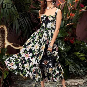 DEAT 2020 new summer vacation dres square collar strapless drawstring printed high waist long dress female vestido WK10306L
DEAT 2020 new summer vacation dres square collar strapless drawstring printed high waist long dress female vestido WK10306L