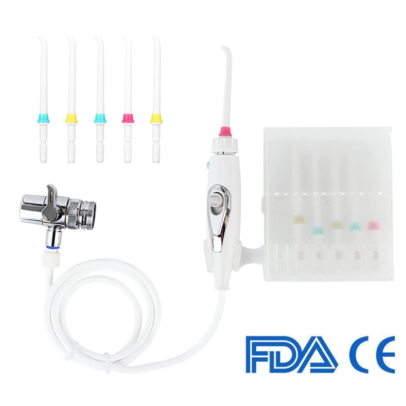 Family Faucet Oral Irrigator Dental Water Jet Flosser Toothbrush Irrigation Teeth Hygiene Waterpulse Cleaner with Nozzles
Family Faucet Oral Irrigator Dental Water Jet Flosser Toothbrush Irrigation Teeth Hygiene Waterpulse Cleaner with Nozzles
