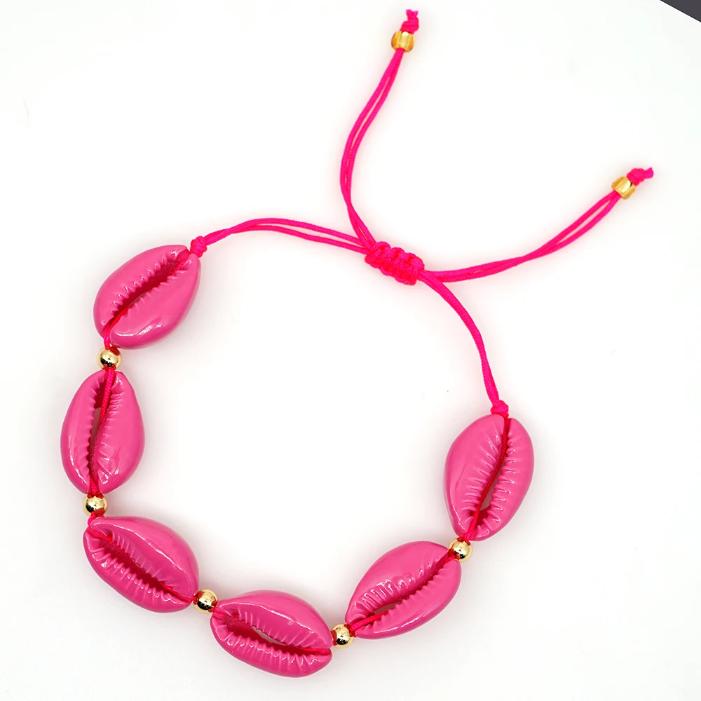Go2boho 2019 New Bracelet Cowrie-Shell Women Paint Shell Bracelet Summer Beach Rose Red Jewelry Natural Shell Pulseras Bohemian
Go2boho 2019 New Bracelet Cowrie-Shell Women Paint Shell Bracelet Summer Beach Rose Red Jewelry Natural Shell Pulseras Bohemian