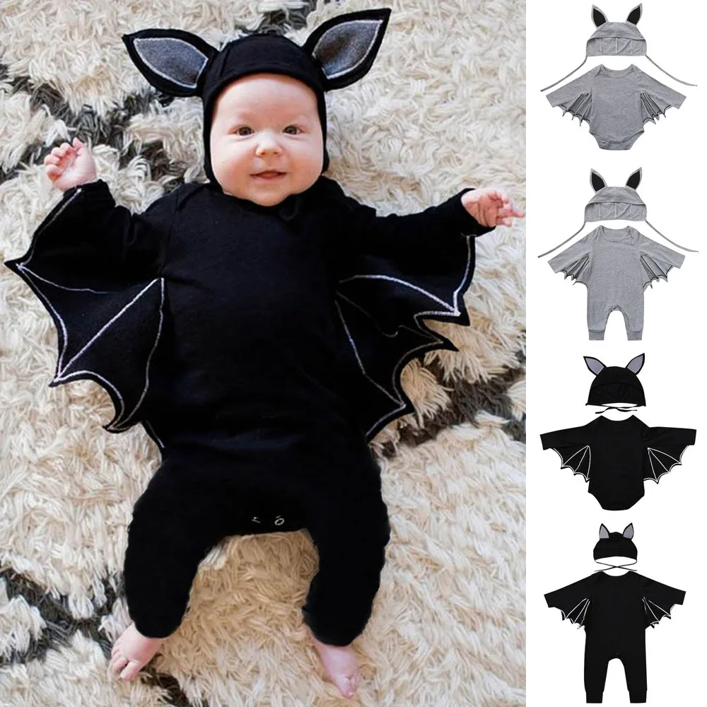 Halloween Baby Romper Toddler Newborn Boys Girls Cosplay Costume Funny Romper + Headband Outfits Set Novelty Bat Sleeve 2019 New
Halloween Baby Romper Toddler Newborn Boys Girls Cosplay Costume Funny Romper + Headband Outfits Set Novelty Bat Sleeve 2019 New