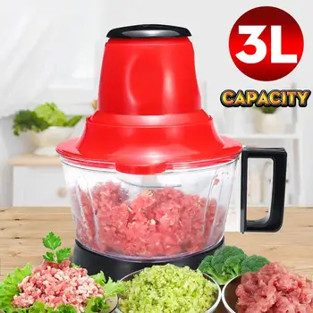 3L Automatic Powerful Electric Meat Grinder Multifunctional Electric Food Processor 2 Speed Blender Chopper Meat Slicer Cutter
3L Automatic Powerful Electric Meat Grinder Multifunctional Electric Food Processor 2 Speed Blender Chopper Meat Slicer Cutter