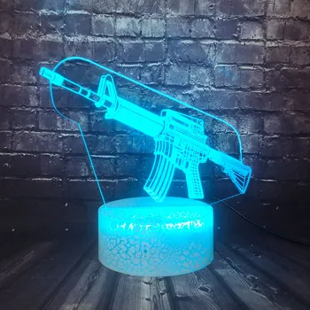 Game of Battle Prop Scoped gun Sudden rifle M16 Creative LED 7 Color Smart Touch Change Boy Birthday Fashion lamp Holiday Lava
Game of Battle Prop Scoped gun Sudden rifle M16 Creative LED 7 Color Smart Touch Change Boy Birthday Fashion lamp Holiday Lava