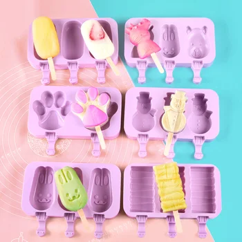 DIY Silicone Ice Cream Mold summer Popsicle Molds Homemade 3 Box Cartoon Ice Cream Popsicle Ice Maker For Home Kitchen tools
DIY Silicone Ice Cream Mold summer Popsicle Molds Homemade 3 Box Cartoon Ice Cream Popsicle Ice Maker For Home Kitchen tools