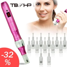 TBPHP P10 Derma Pen Microneedling, LCD Display, Wireless Silent and Durable, With 12 Pcs Microneedle Cartridges(Pink)
TBPHP P10 Derma Pen Microneedling, LCD Display, Wireless Silent and Durable, With 12 Pcs Microneedle Cartridges(Pink)