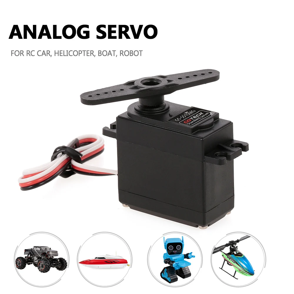 GOTECK GS-5515MG High Torque Analog Servo Double Ball Bearing For RC Model Vehicle 3.6KG 0.19Sec 250mA at Stop 1300mA At No Load
GOTECK GS-5515MG High Torque Analog Servo Double Ball Bearing For RC Model Vehicle 3.6KG 0.19Sec 250mA at Stop 1300mA At No Load