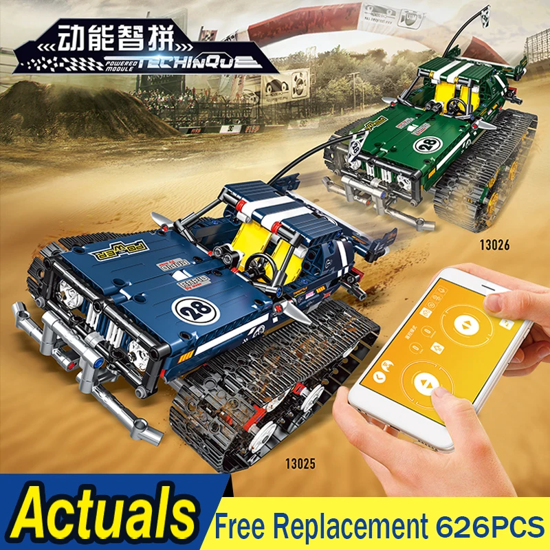 MOC Technic Series Creator APP Remote Control Car Bricks for 13025 Technic RC Tracked Racer Model Building Blocks Toys 13026
MOC Technic Series Creator APP Remote Control Car Bricks for 13025 Technic RC Tracked Racer Model Building Blocks Toys 13026