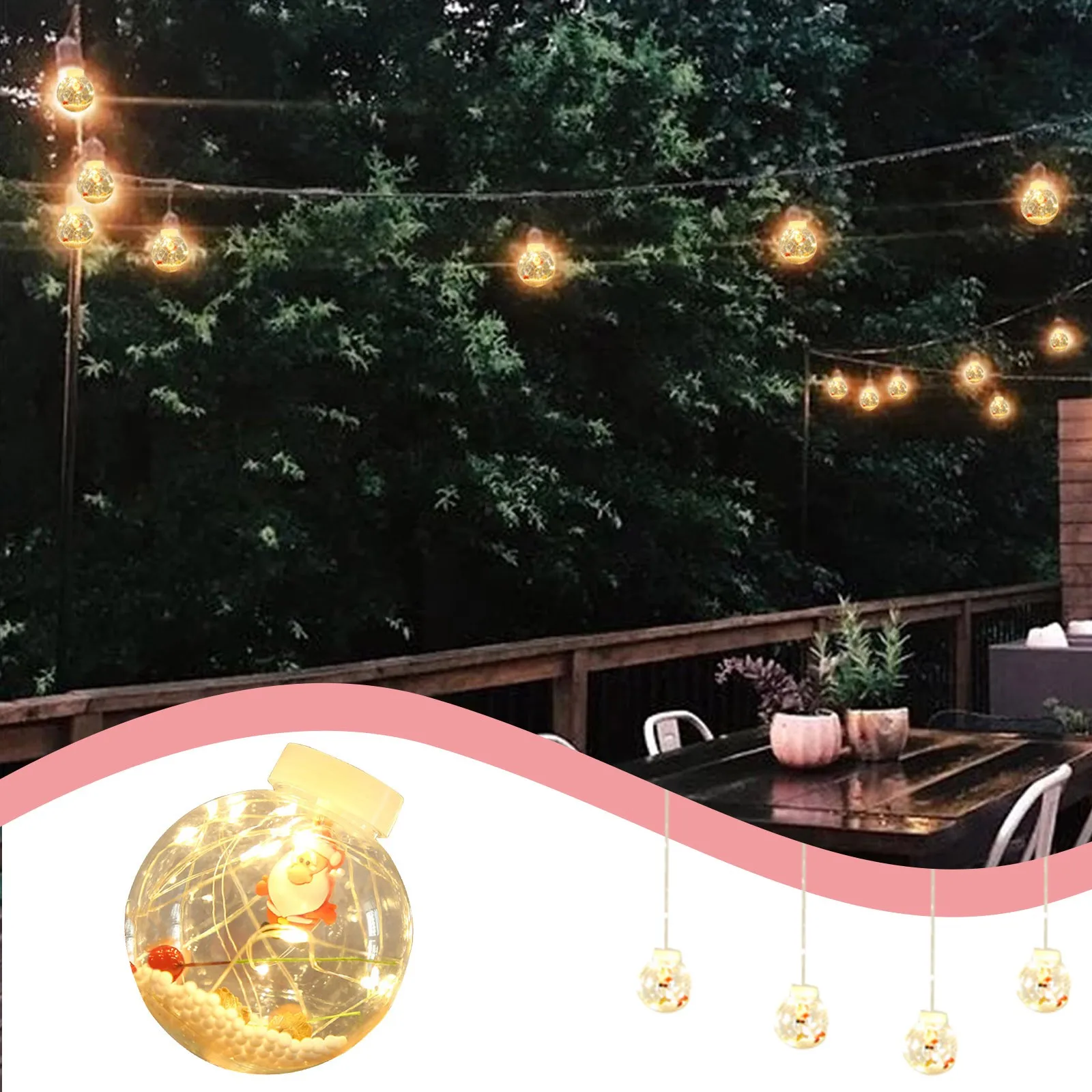 New 10 LED Balls String Lights Wire String Garland Lights 8 Flashing Modes Christmas Lantern Outdoor Garden Wedding Decoration
New 10 LED Balls String Lights Wire String Garland Lights 8 Flashing Modes Christmas Lantern Outdoor Garden Wedding Decoration