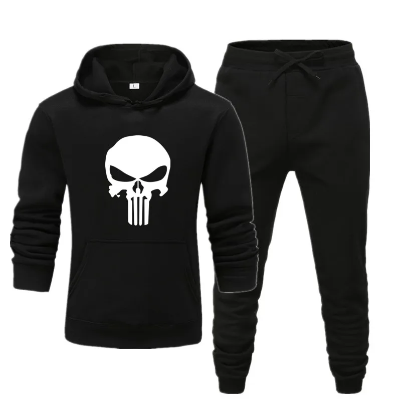 2020 New Winter Tracksuits Men The skull printing Set Hoodies Pants Spring Sweatshirt Sportswear Set Male Hoodie Sporting Suits
2020 New Winter Tracksuits Men The skull printing Set Hoodies Pants Spring Sweatshirt Sportswear Set Male Hoodie Sporting Suits